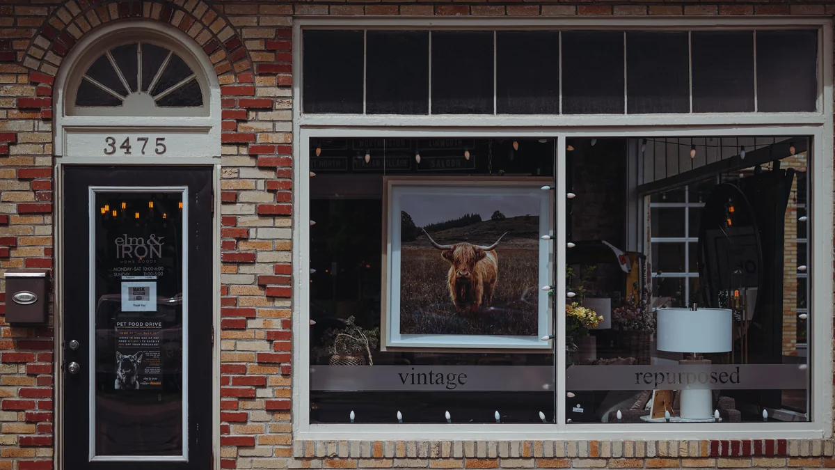 The exterior of an independent local shop